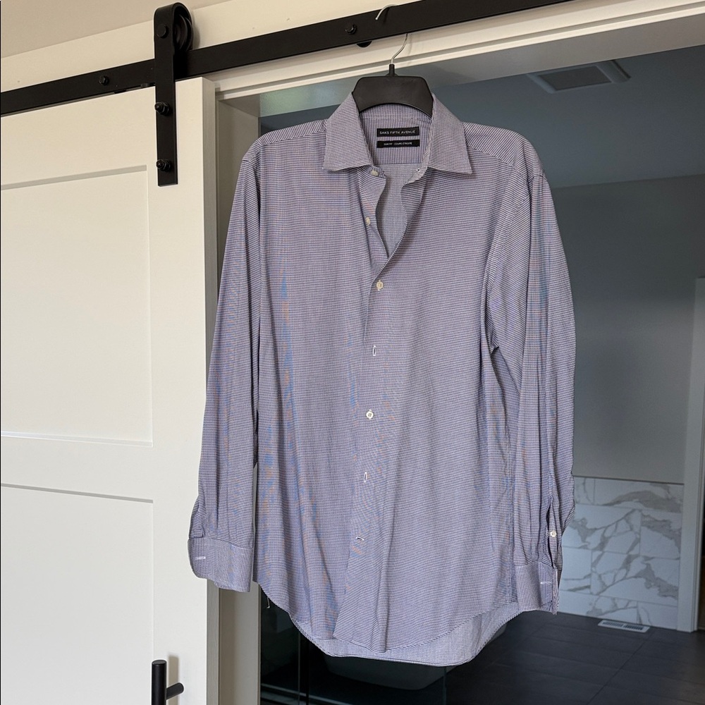 Men's Grey - Blue Dress Shirt